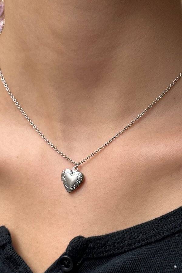 Stainless Steel Locket Heart Necklace