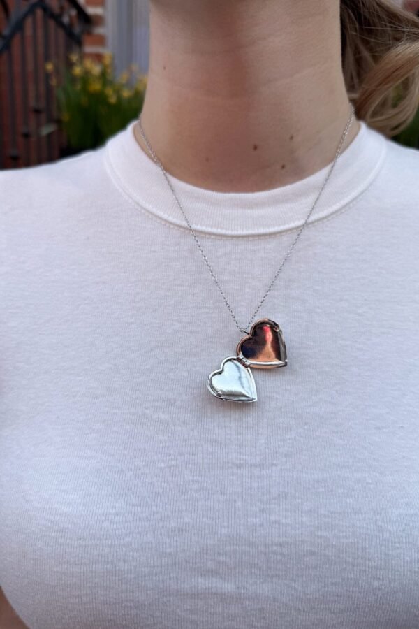 Sisters Heart Locket Necklace
