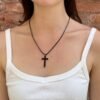 MU350K60N00888-01 Cross Rope Necklace