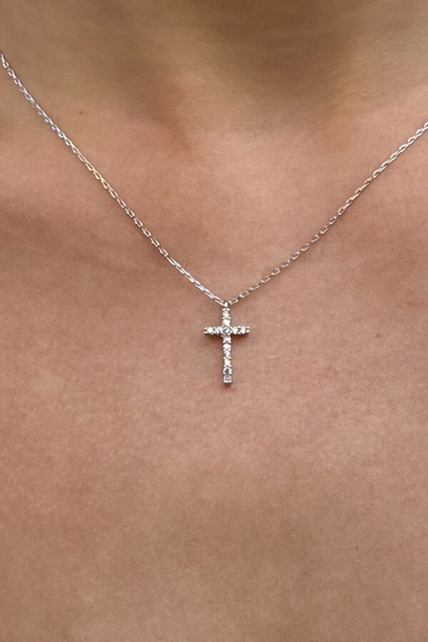Rhinestone Cross Necklace