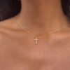 Rhinestone Cross Necklace