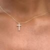 Rhinestone Cross Necklace