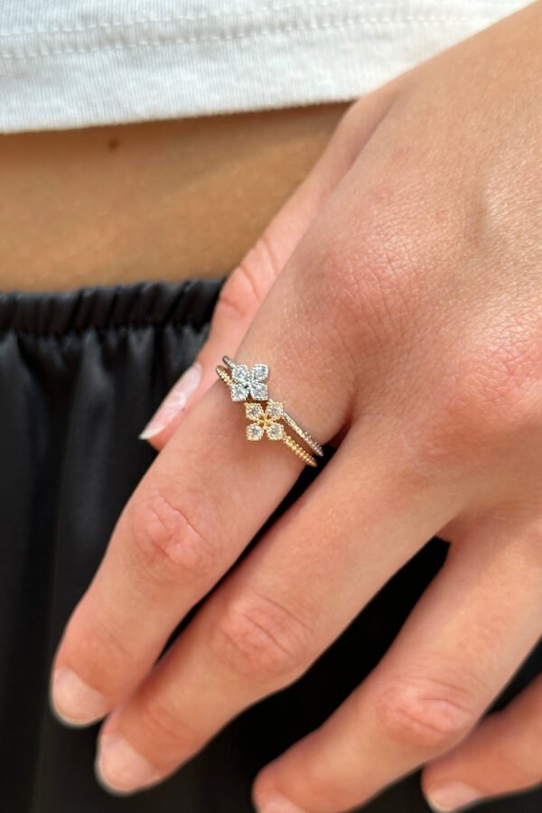 Gold Silver Set Ring