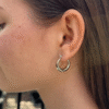 Thick Hoop Earrings