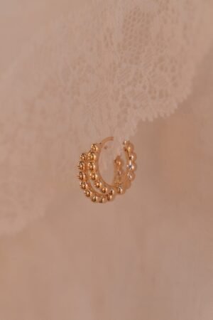 Dotted Hoops Earrings