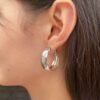 Wide Hoop Earrings