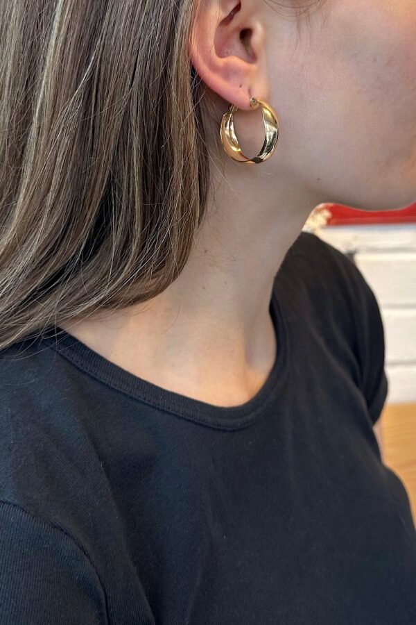 Wide Hoop Earrings