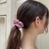 MU650B03Z392888-01 Red And White Checkered Scrunchie