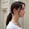 MU650B03Z392888-02 Red And White Checkered Scrunchie