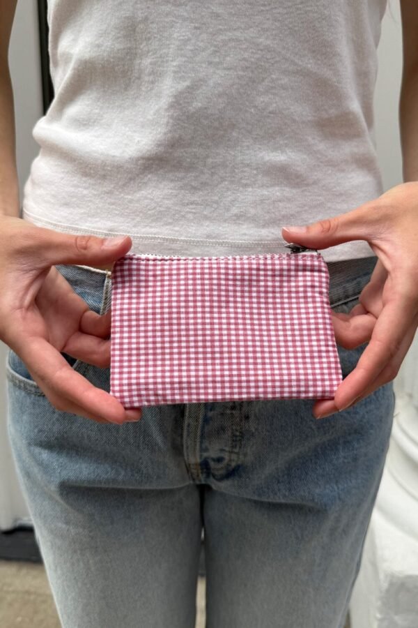 Checkered Coin Purse