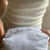 Striped Makeup Bag