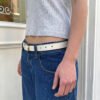 Faux Leather Buckle Belt