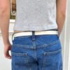 Faux Leather Buckle Belt