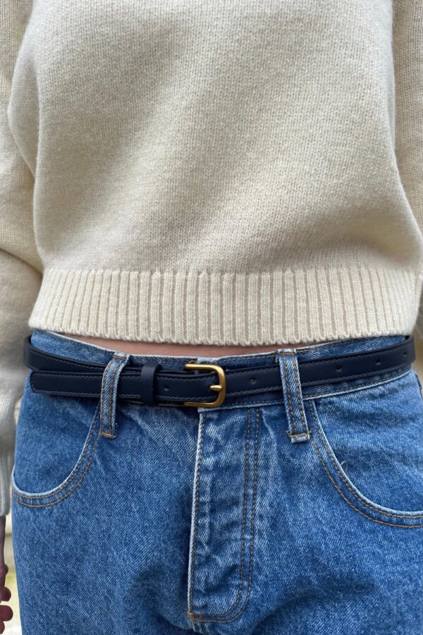 Faux Leather Buckle Belt