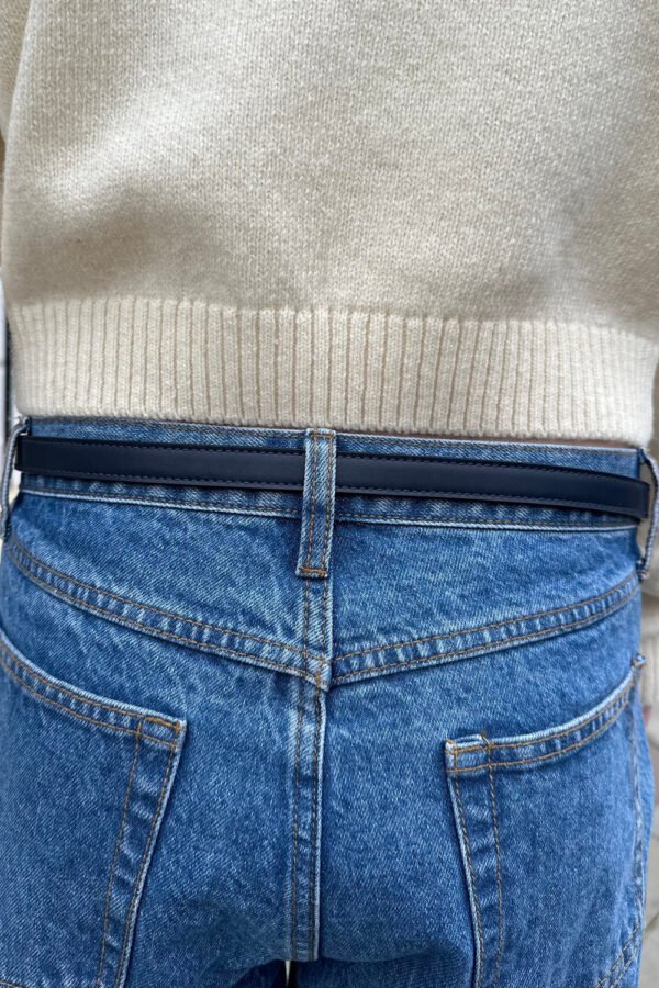 Faux Leather Buckle Belt