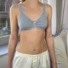 Stripes Bow Bra