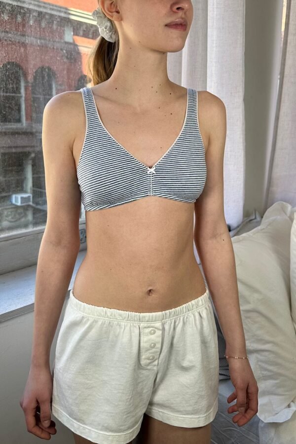 Stripes Bow Bra