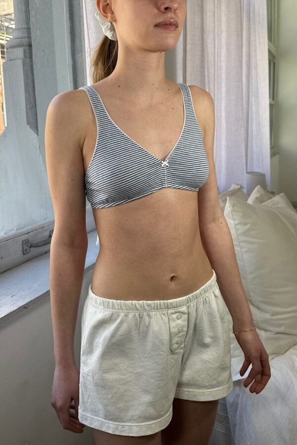 Stripes Bow Bra