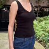 Ronnie V-Neck Lace Tank