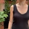 Ronnie V-Neck Lace Tank