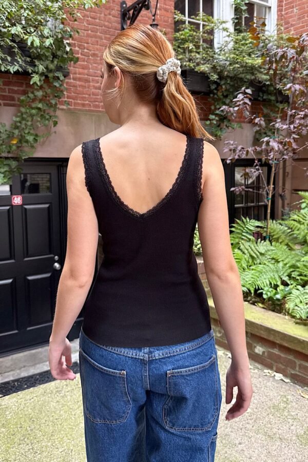 Ronnie V-Neck Lace Tank