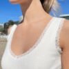 Ronnie V-Neck Lace Tank