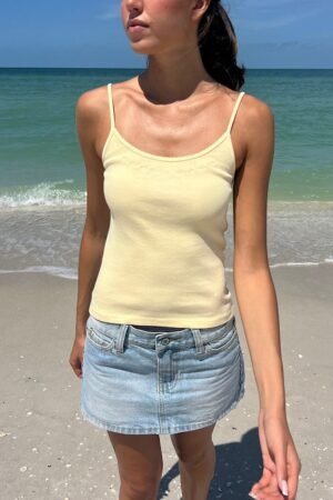 Skylar Flowers Scalloped Tank