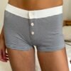 MY122P-58SU2900B11-02 Boyshort Stripe Underwear