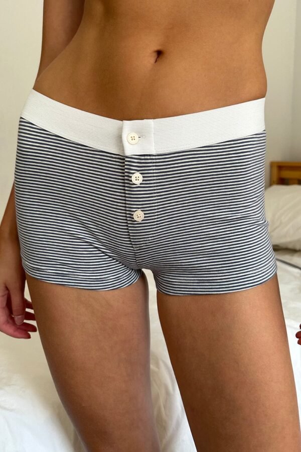 MY122P-58SU2900B11-02 Boyshort Stripe Underwear