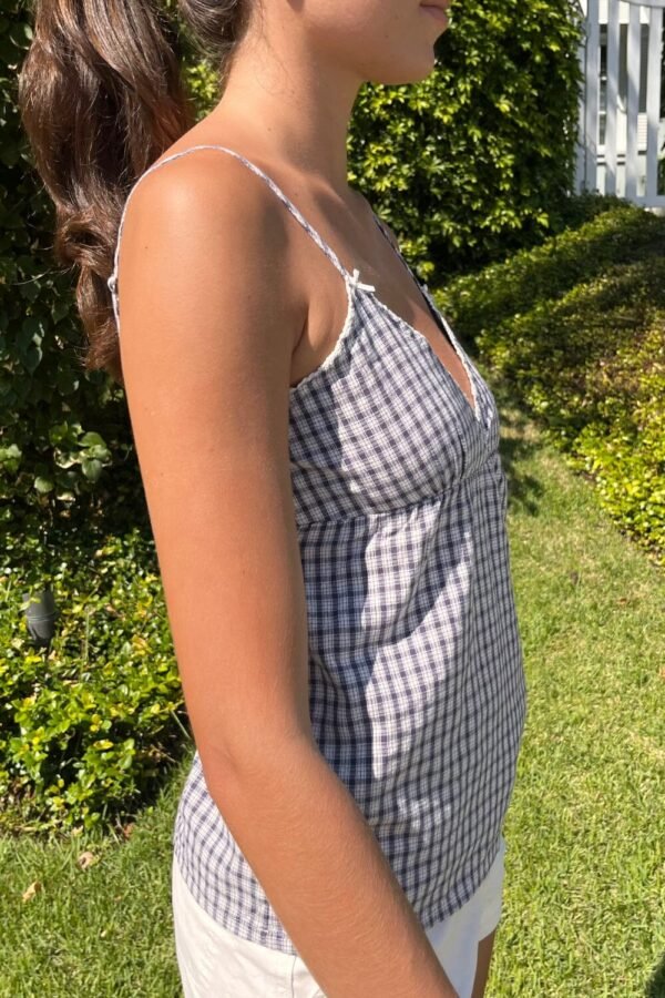 mh421b-z293s07100z359-02 Edith Plaid Tank