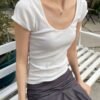 mq074b-z166s1620000_2_1_1 Lesley Scalloped Trim Top